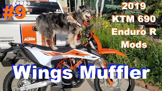 2019 KTM 690 Enduro Mods 9  Wings Titanium Muffler [upl. by Karena]