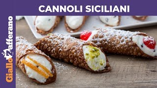 CANNOLI SICILIANI RICETTA ORIGINALE [upl. by Aplihs]