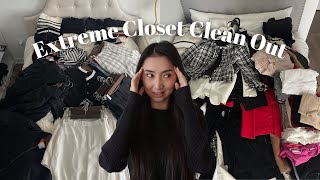 Extreme Closet Clean Out  If I Was Starting My Wardrobe From Scratch [upl. by Assin]