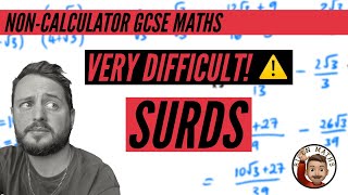 Very Difficult GCSE Maths Questions Surds NonCalc [upl. by Bringhurst]