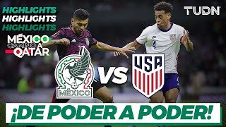 Resumen y goles  México vs Estados Unidos  Eliminatoria Qatar 2022  TUDN [upl. by Seraphim]