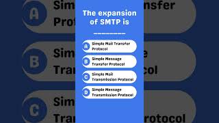 The expansion of SMTP is [upl. by Nwahsirhc]