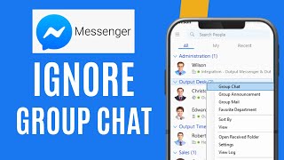 How to Ignore a GroupChat in Messenger [upl. by Freddi]