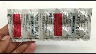 Droxyl 500 Tablet  Cefadroxil 500 mg Tablet uses  Droxyl 500 Mg Tablet Uses Side effects Hindi [upl. by Sandeep515]