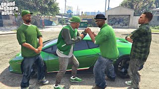 BIG SMOKE FROM SAN ANDREAS FIGHTS FRANKLIN IN GTA 5 [upl. by Rolecnahc859]