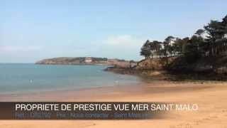 VENTE PROPRIETE DE PRESTIGE LES PIEDS DANS LEAU SAINT MALO [upl. by Alica]