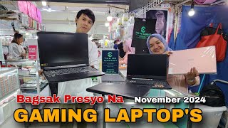 Mga GAMING LAPTOPS Bagsak Presyo Na ASUS MSI ACER LENOVO HP November 2024 [upl. by Halil]