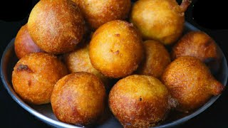 மூன்றே பொருளில் டீ கடை இனிப்பு போண்டா  bonda recipe in tamil  how to make bonda in tamil  bonda [upl. by Ecnarwal]