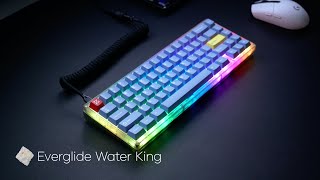 KBD67 LITE R2 Water King Switches Sound Test  Aqua King [upl. by Notfilc]