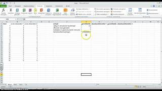 Berekenen Gemiddelde en standaarddeviatie in Exel [upl. by Breen]