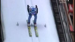 Kamil Stoch  Planica 2010 konkurs drużynowy II seria 2225m  były rekord życiowy [upl. by Raual]