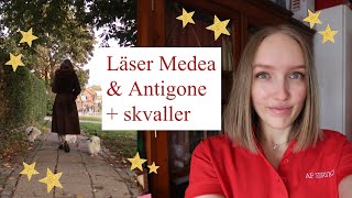 4e amp 7e oktober  Läser Medea amp Antigone skvaller om sommarkillen  vlogg [upl. by Anaitit]