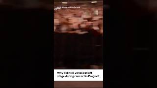 Why did Nick Jonas ran off stage during concert in Prague [upl. by Ynez]