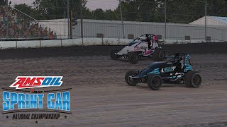 iRacing Fairbury 410 Non Wing Sprint Cars 2nd place [upl. by Leamaj694]