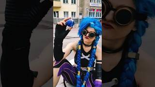 what is Jinx actually listening to 😈 jinx arcane cosplay [upl. by Alduino569]