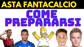 Come prepararsi per LASTA DI FANTACALCIO Guida allasta di fantacalcio⚽😼💪 [upl. by Oiragelo]