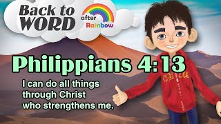 Philippians 413 ★ Bible Verse  How to Memorize Bible Verses [upl. by Deeyn898]