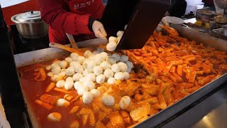 Most Popular Tteokbokki Shops in Korea  Korean Street Food [upl. by Marduk]