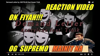 Demand Letter by ASETELIN featQueen Tinik  REACTION VIDEO [upl. by Battat]