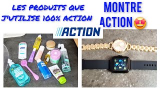 LES PRODUITS QUE J’UTILISE DE ACTION 😍🚨🚨🚨MONTRE CONNECTÉE ✅ [upl. by Ideih]