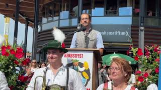 Herbstfest Rosenheim 2024  Eröffnungsrede Oberbürgermeister Andreas März am 31082024 [upl. by Celeski744]