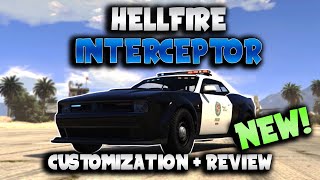 Gauntlet Hellfire Police Interceptor  Customization  Review  GTA Online [upl. by Teagan]