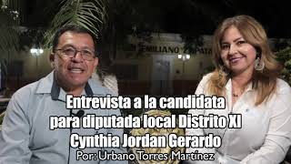 Entrevista a Cynthia Jordán Gerardo candidata a diputada local por Movimiento Laborista [upl. by Rind]