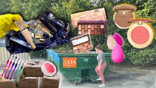 DUMPSTER DIVING AT ULTA  UNBELIEVABLE MAKEUP SCORE [upl. by Airotcivairam]