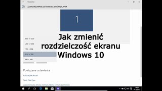 Jak zmienić rozdzielczość ekranu Windows 10 [upl. by Moulden]