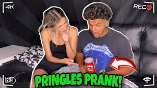 PRINGLES PRANK ON EXGIRLFRIEND GONE WRONG she put hot sauce on it [upl. by Dranik621]