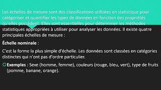 Cours de Statistique 1er Trimestre du 3e Cycle Fondamental  Cours 2 [upl. by Aket]