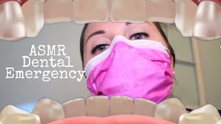 ASMR Emergency Dental Visit  Fillings and Extraction  Drill noise  Dental Role Play [upl. by Ylagam]