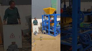 small semi automatic vibration cement concrete paving block making machine for double big T pavers [upl. by Ranita868]