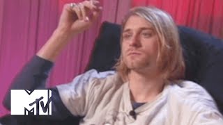 Kurt Cobain Talks Music Videos His Stomach amp Frances Bean  MTV News [upl. by Kcirdez]