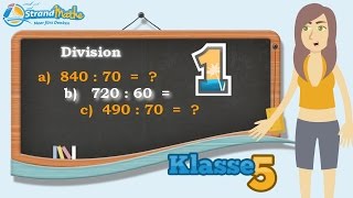 Division Teilen üben  Klasse 5 ★ Übung 1 [upl. by Pollux438]