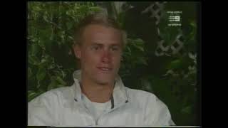 Lleyton Hewitt vs Karim Alami  Wimbledon 1999 2R News Clip [upl. by Assiar]