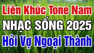 Karaoke Liên Khúc Cha Cha Cha Tone Nam 2025  Hỏi Vợ Ngoại Thành  Vó Ngựa Trên Đồi Cỏ Non 2025 [upl. by Humberto317]