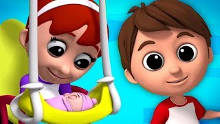 Rock A Bye Baby Song  Детские песенки  Детские стихи  Preschool Nursery Rhyme  Baby Songs [upl. by Akemahs]