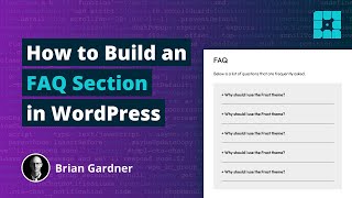 How to Build an FAQ Section with WordPress Blocks [upl. by Dunton]