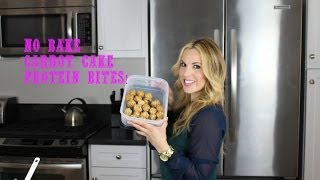 Healthy No Bake Carrot Cake Protein Bites [upl. by Litton558]