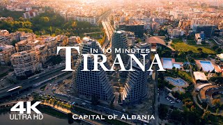 TIRANA 🇦🇱 Drone Aerial 4K  The Capital of Albania Shqipëria tirana [upl. by Salesin]