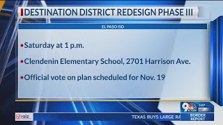 EPISD hosts first thirdphase district redesign meeting [upl. by Leahcimnoj318]