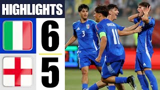 Italy vs England  Highlights amp Penalty Shootout  U17 European Championship QuarterFinal 30052024 [upl. by Aneeb955]