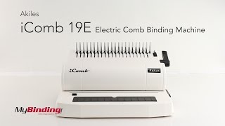 Akiles iComb 19E Electric Comb Binding Machine [upl. by Niletak]