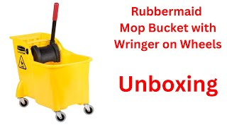 Rubbermaid Tandem 31qt Mop Wringer bucket with Wheels [upl. by Eille12]