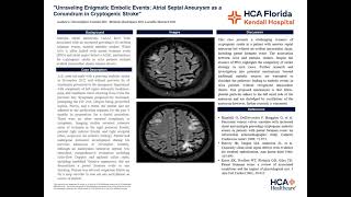 Unraveling Enigmatic Embolic Events Atrial Septal Aneurysm as a Conundrum in Cryptogenic Stroke [upl. by Gerbold]