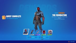 How To Unlock THE FOUNDATION Skin QUICKLY How To Do The Foundation Page 1 Challenges [upl. by Annalise]