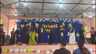 pardesi girlhistory department freshers group dance 171024 [upl. by Lubeck]