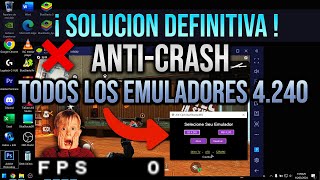 ✅ SOLUCION DEFINITIVA FREE FIRE SE CONGELA EN EMULADORES 4240  ANTI CRASH 🤯 [upl. by Ennasirk]