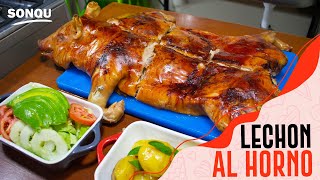 Aprende a preparar un LECHON AL HORNO bien doradito y crujiente  Receta Navideña 🎄🎅😊 [upl. by Krahling710]